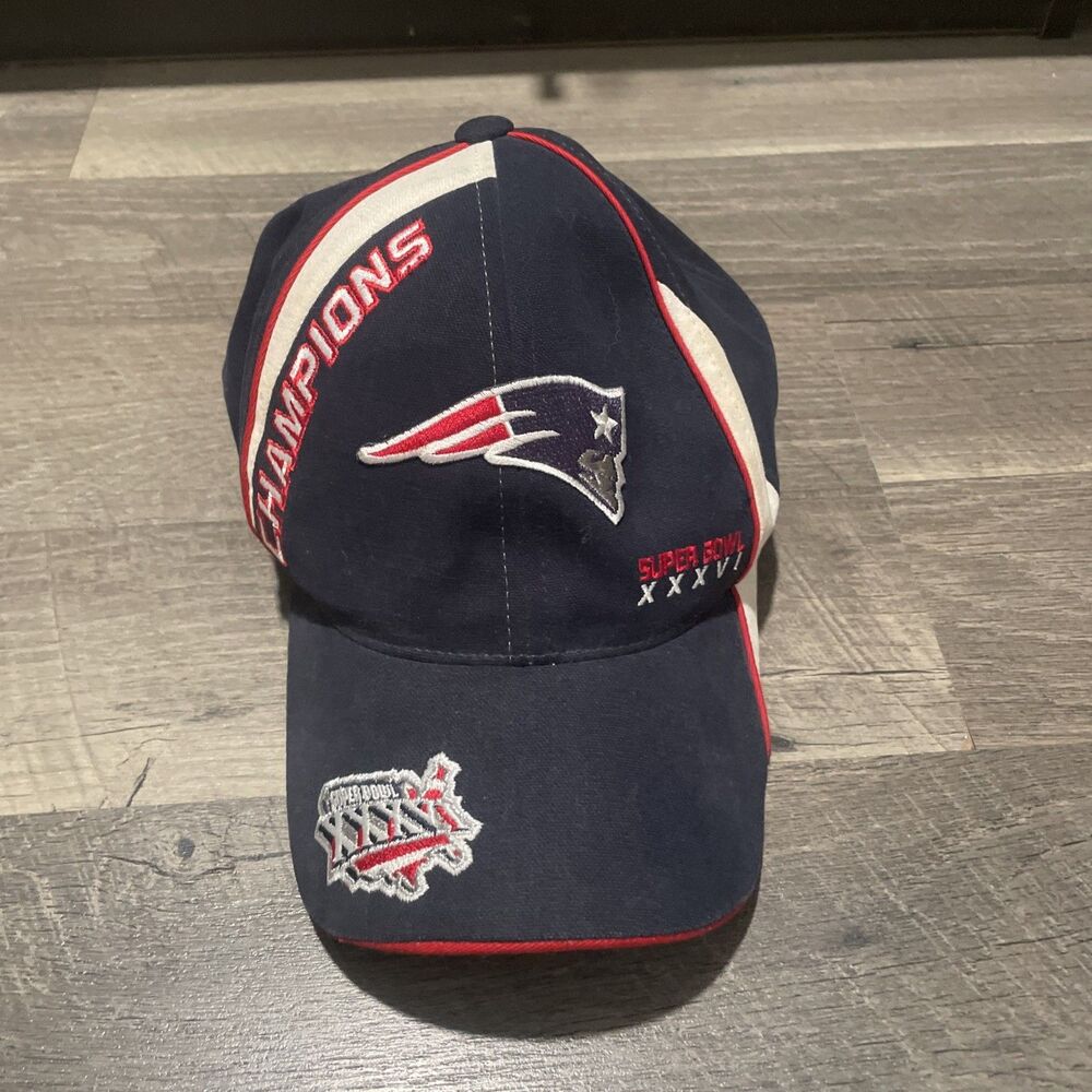 Vintage New England Patriots Super Bowl XXXVI Champion Hat Reebok 2002